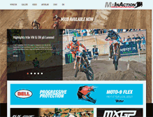 Tablet Screenshot of motocrossinaction.com
